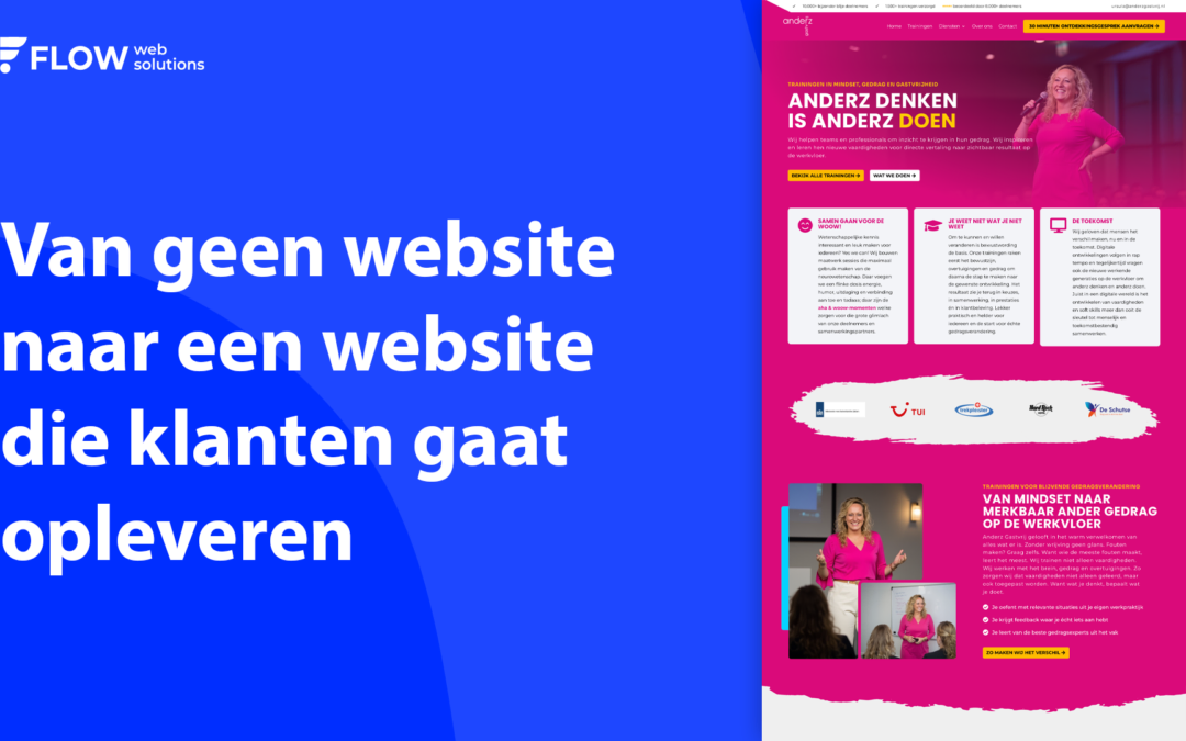 Van geen website naar een website die klanten gaat opleveren